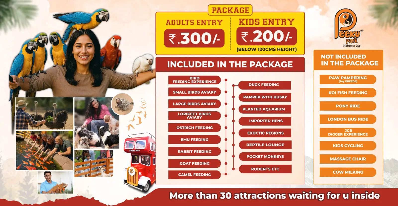 Peeku Park Package Price - Yercaud, Salem.